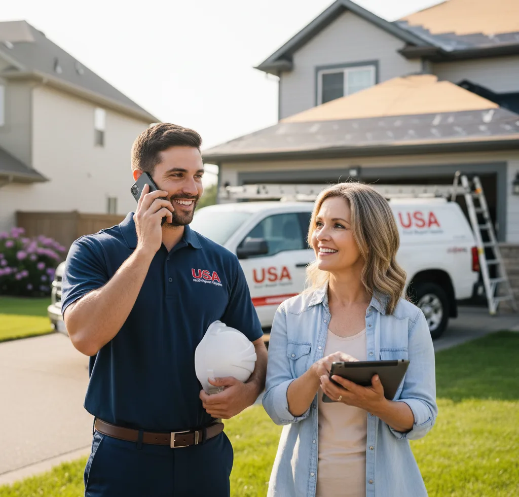USA Roof Repair Experts customer support in Underwood